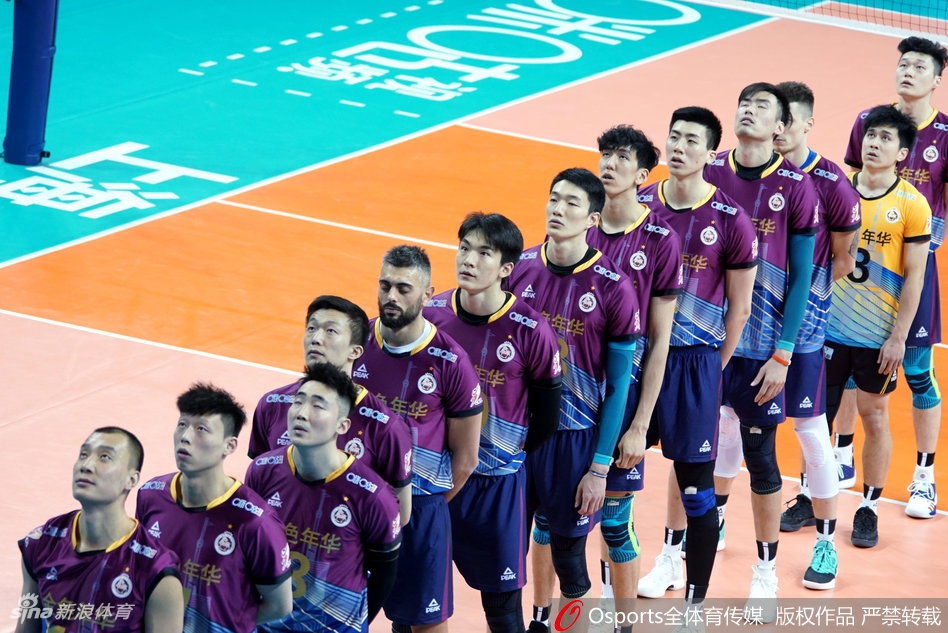 排超决赛③上海男排3-0北京