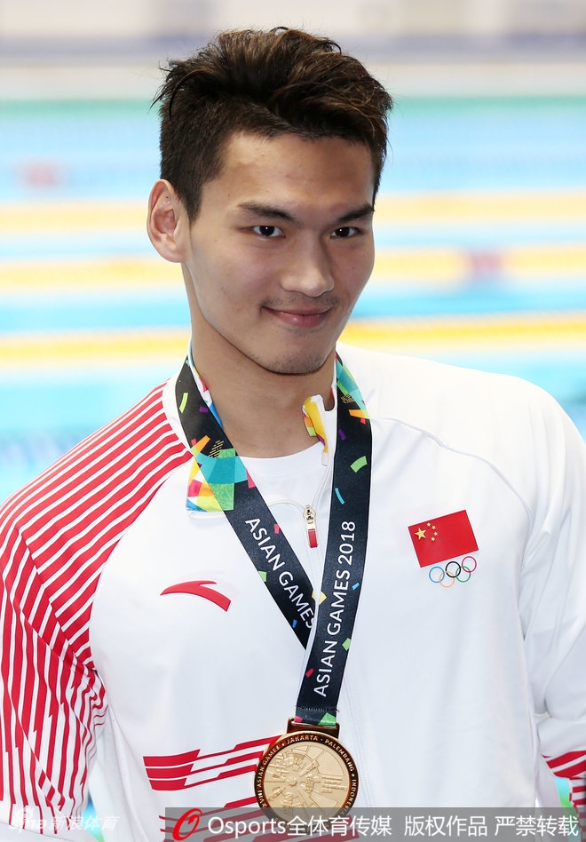 亚运男子200米仰泳徐嘉余夺冠