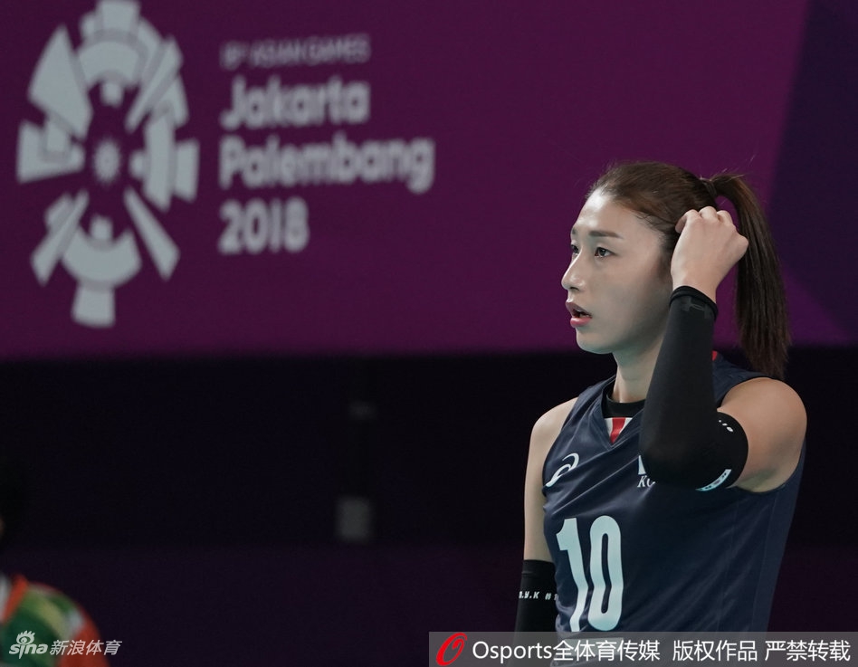 亚运女排小组赛中国3-0韩国