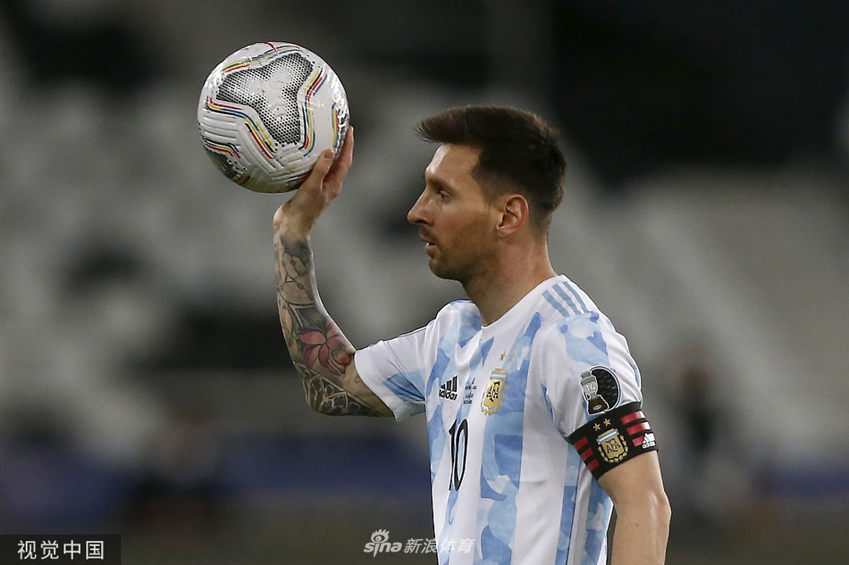 [美洲杯]阿根廷1-1智利 梅西任意球破门