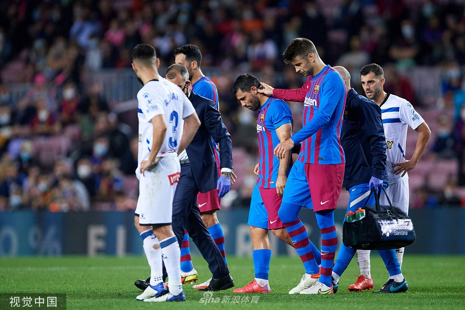 [西甲]巴塞罗那1-1阿拉维斯 德佩破门阿圭罗伤退