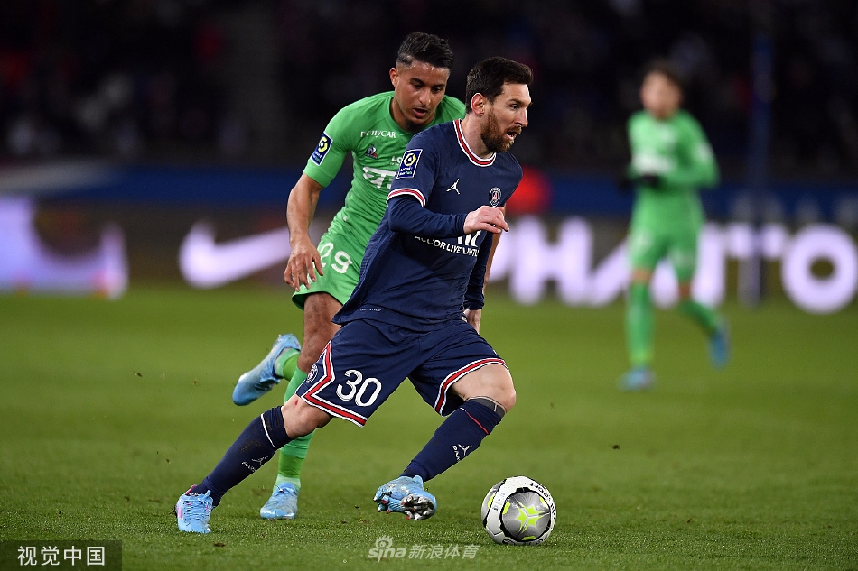 [法甲]巴黎3-1圣埃蒂安 梅西两度助攻姆巴佩破门