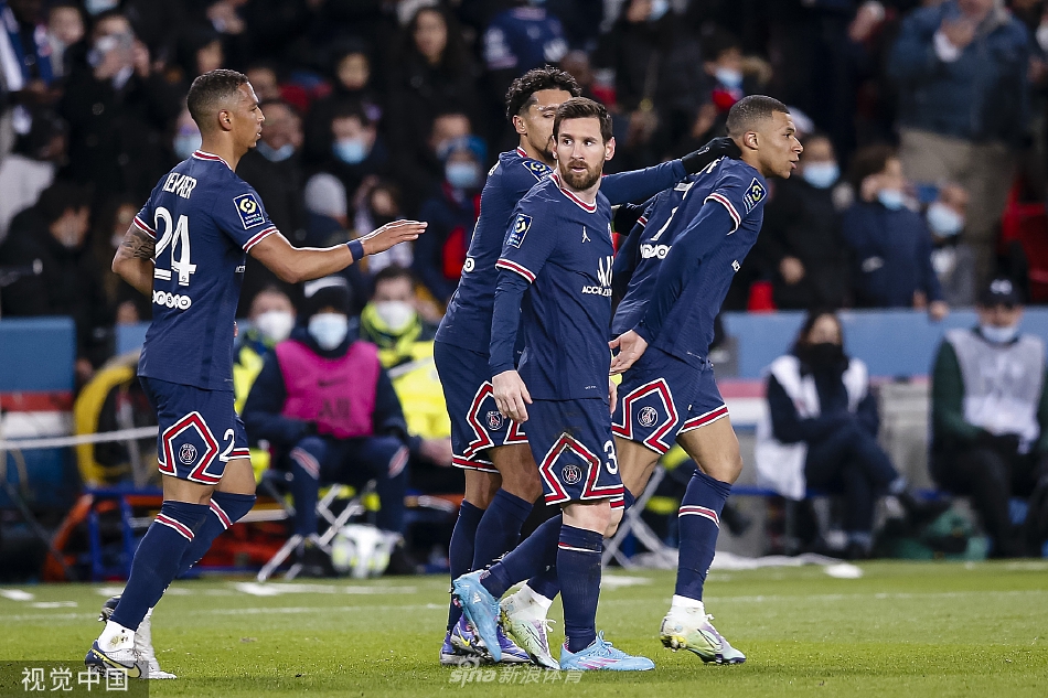 [法甲]巴黎3-1圣埃蒂安 梅西两度助攻姆巴佩破门