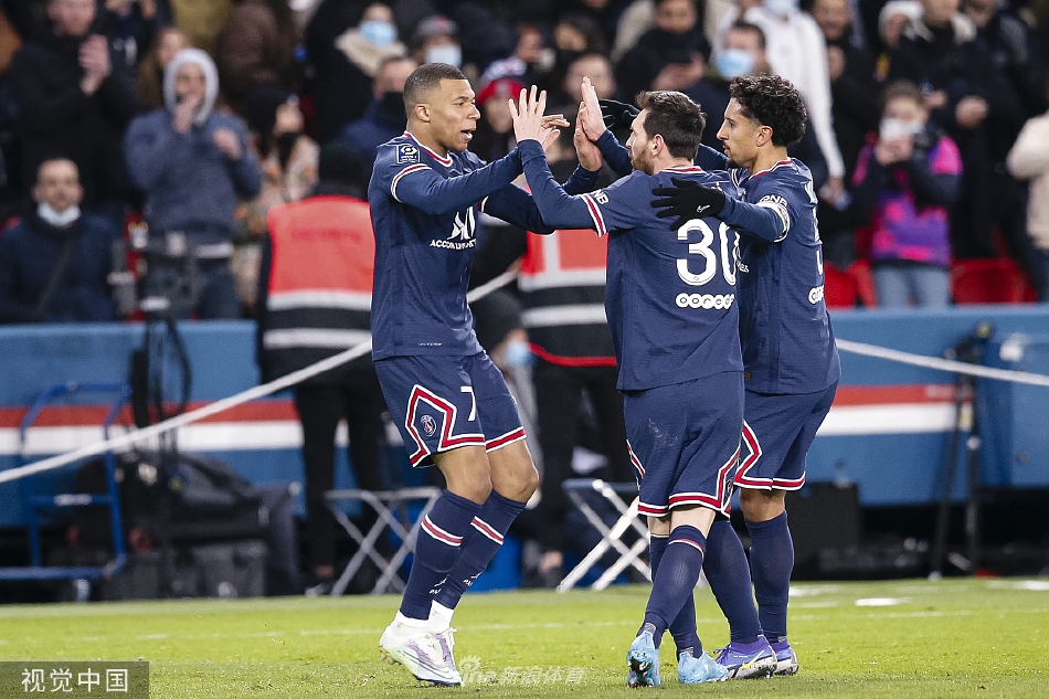 [法甲]巴黎3-1圣埃蒂安 梅西两度助攻姆巴佩破门