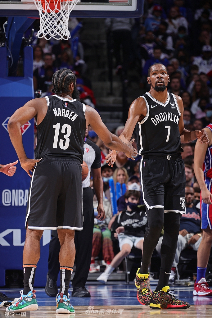 [NBA常规赛]杜兰特三双 篮网114-109费城76人