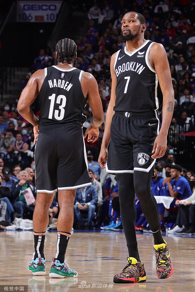 [NBA常规赛]杜兰特三双 篮网114-109费城76人