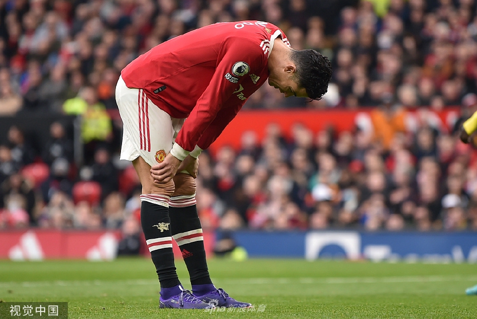 [英超]曼联主场0-0沃特福德 C罗中柱+进球无效