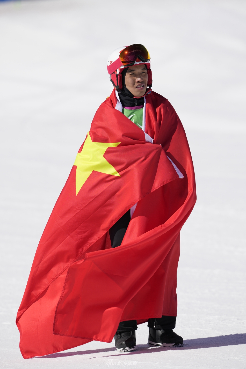 新浪直击残奥单板滑雪男子障碍追逐UL级比赛