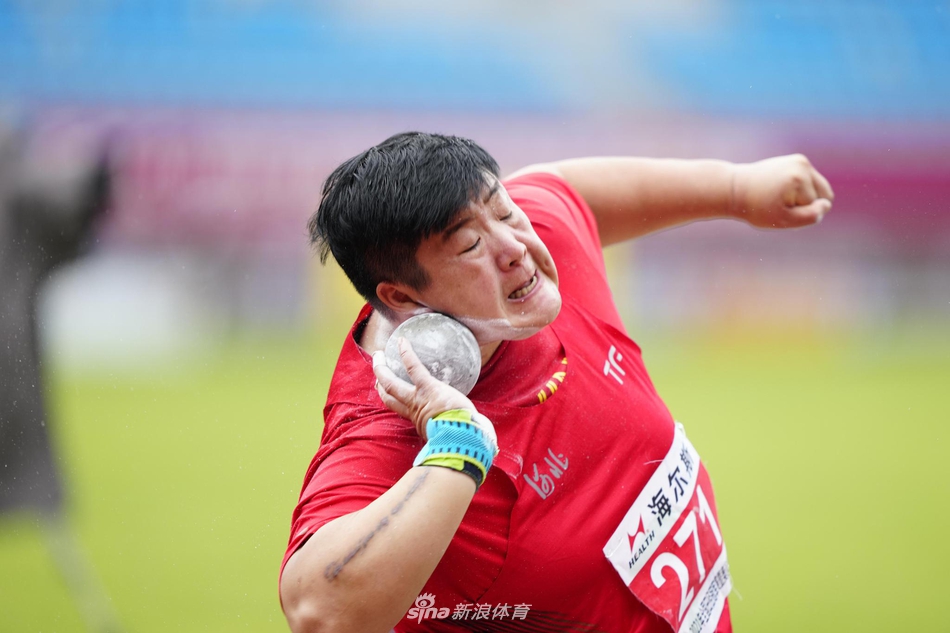 田径奥运选拔赛 巩立姣创今年最好成绩