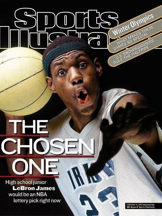 詹姆斯高中少见的照片 1米83的偏瘦小帅哥