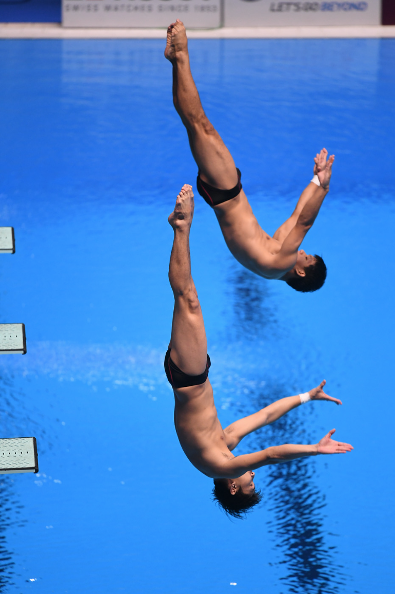 新浪直击亚运男子3米板赛况