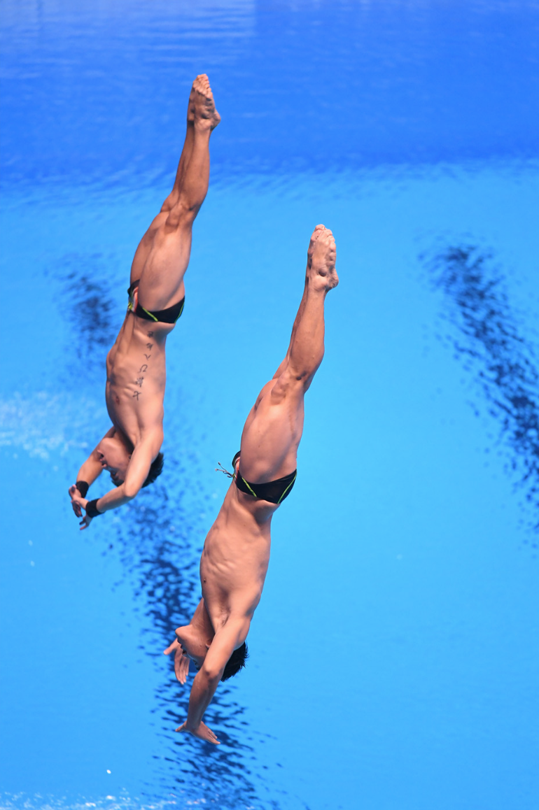 新浪直击亚运男子3米板赛况