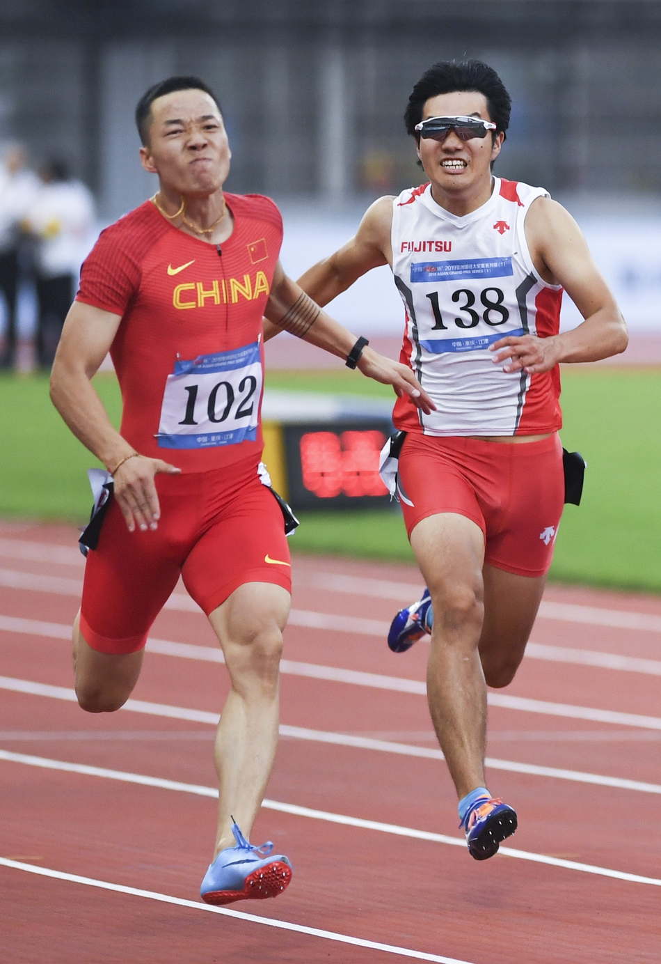 亚洲大奖赛:吴志强夺得男子100米冠军