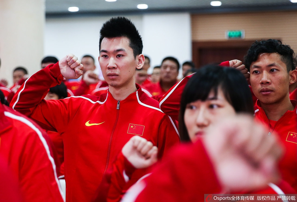 亚锦赛中国田径队动员会:李玲发言 巩立姣领誓