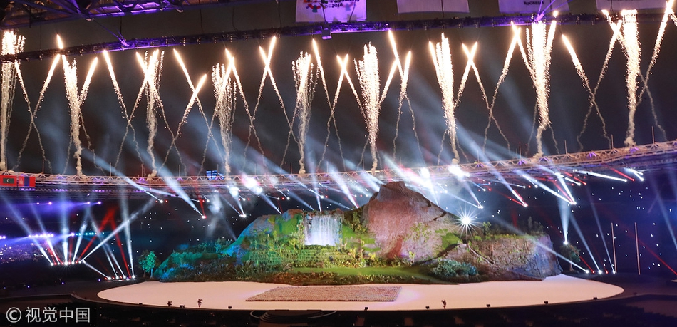 雅加达亚运会开幕式盛大举行