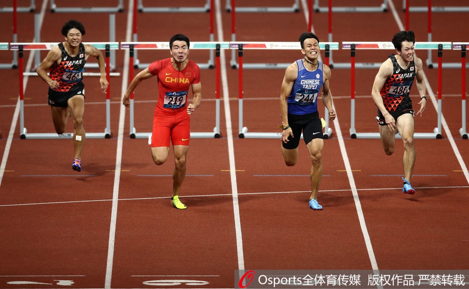 亚运男子110米栏谢文骏卫冕摘金