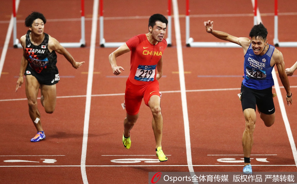 亚运男子110米栏谢文骏卫冕摘金