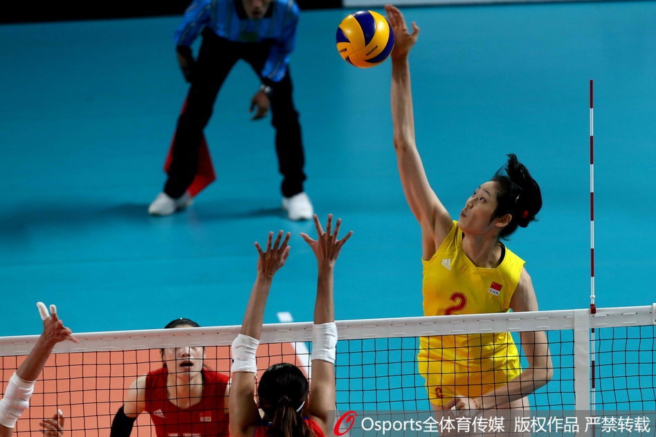 亚运会中国女排3-0菲律宾进四强