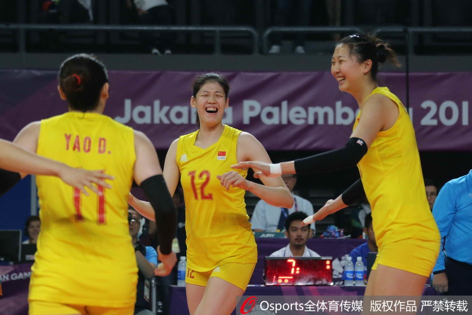 亚运会中国女排3-0菲律宾进四强