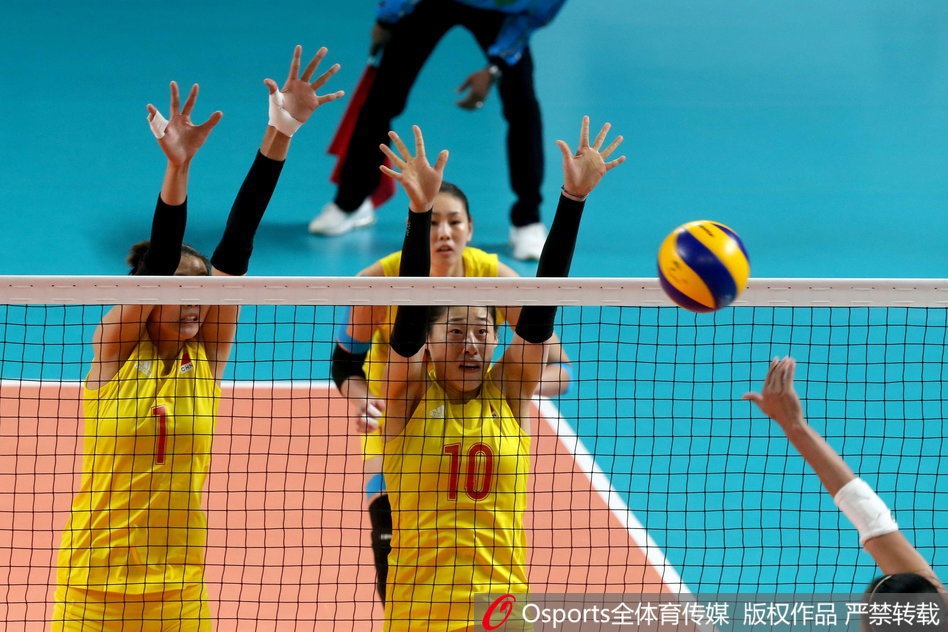 亚运会中国女排3-0菲律宾进四强