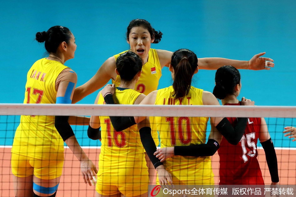 亚运会中国女排3-0菲律宾进四强