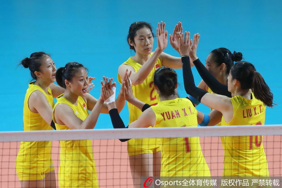 亚运会中国女排3-0菲律宾进四强