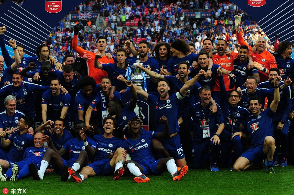 切尔西庆祝夺冠