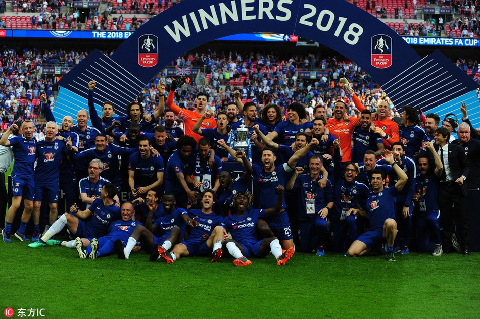 切尔西庆祝夺冠