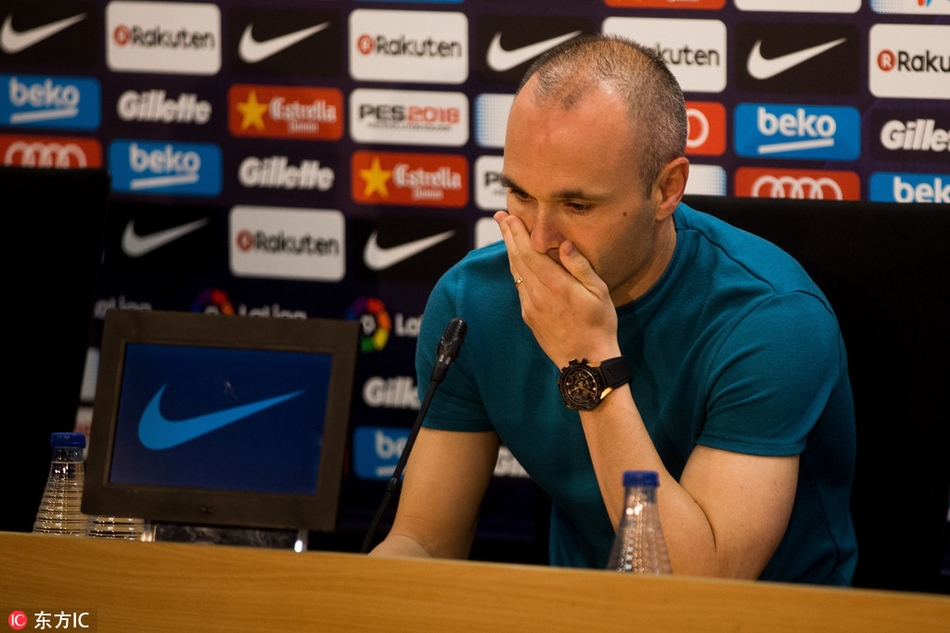 伊涅斯塔宣布赛季结束离队