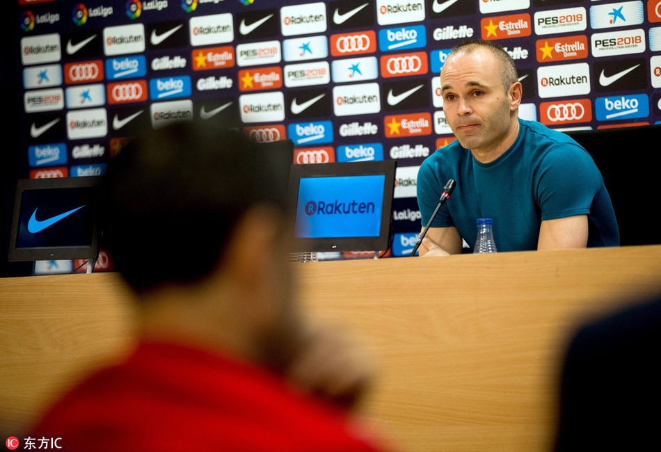 伊涅斯塔宣布赛季结束离队