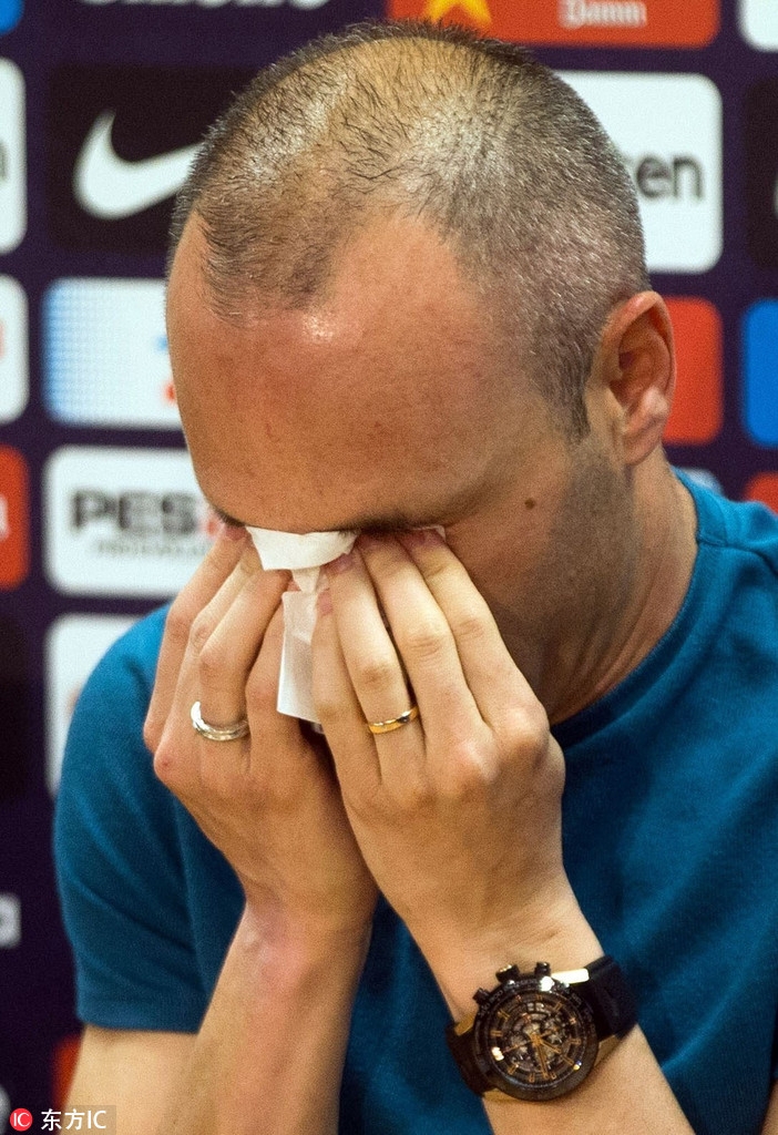 伊涅斯塔宣布赛季结束离队