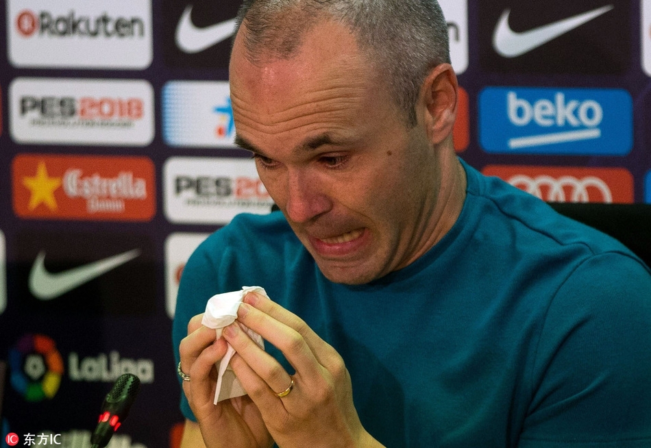 伊涅斯塔宣布赛季结束离队