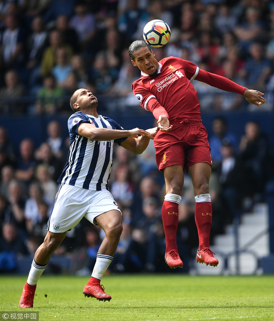 范迪克争抢头球