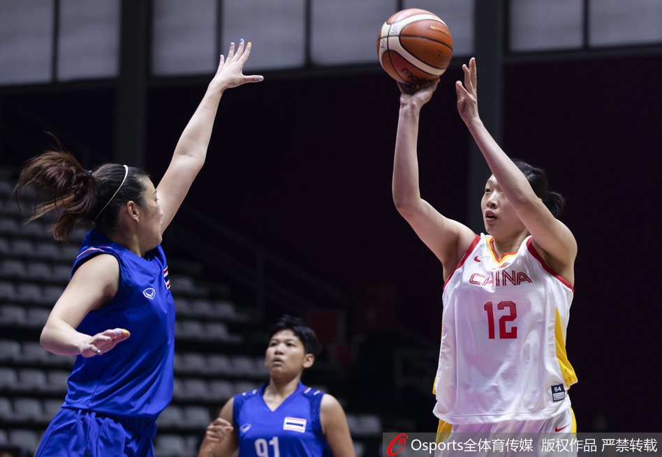 亚运女篮小组赛中国110-42泰国