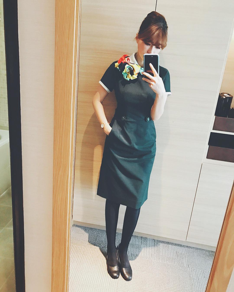 这位空姐球迷让男生女生都羡慕