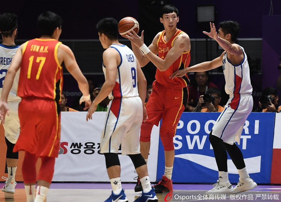 亚运男篮半决赛中国VS中国台北