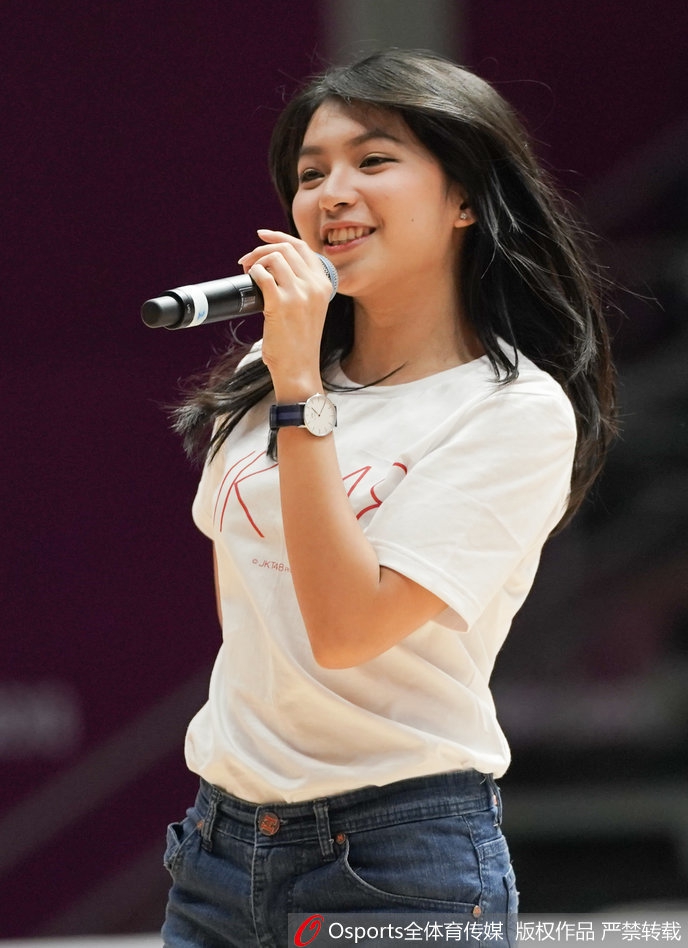印尼女团JKT48助阵亚运会篮球