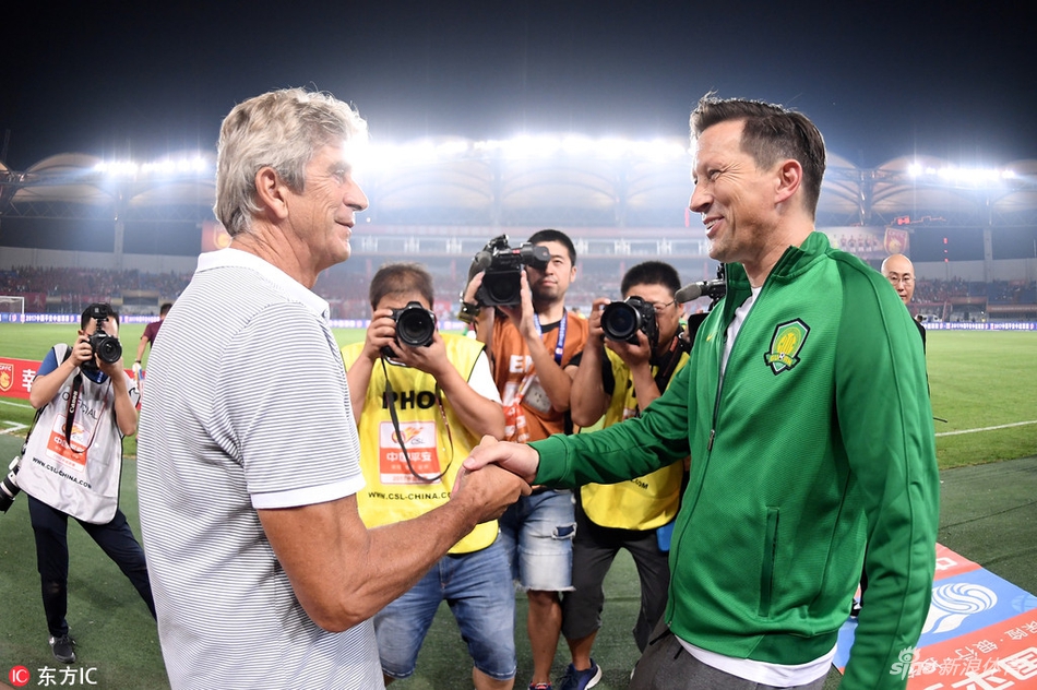 佩莱格里尼和施密特握手