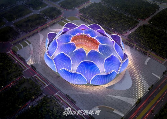 广州恒大十万人足球场动工