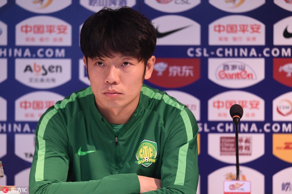 张稀哲出席赛前发布会
