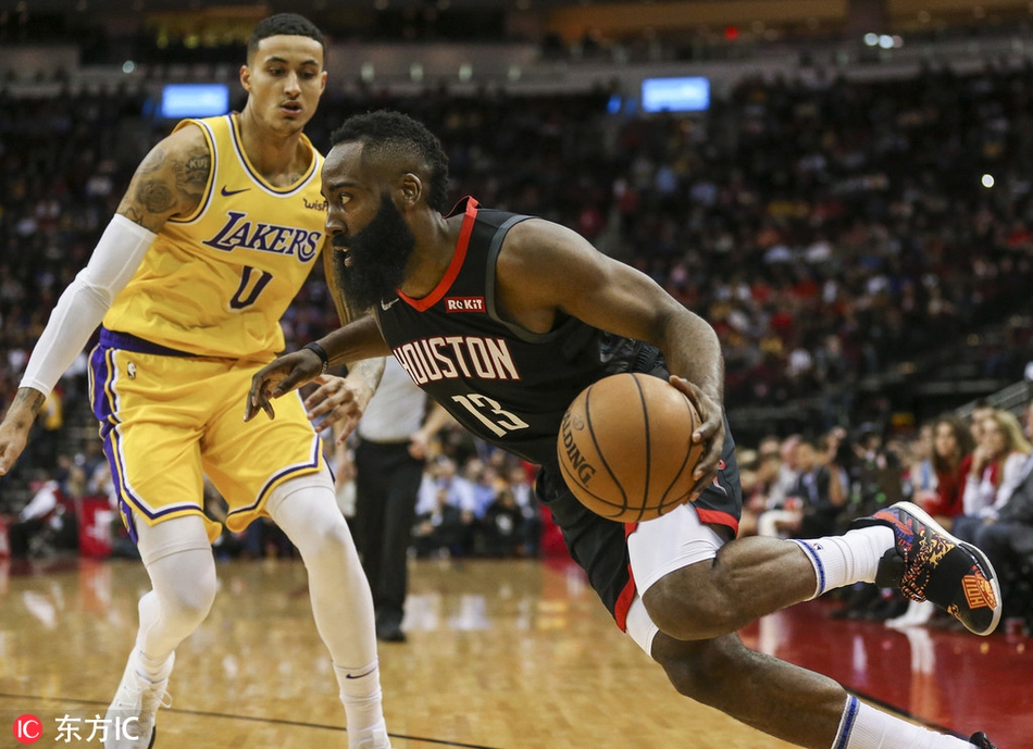 [常规赛]火箭126-111湖人 哈登爆砍50分三双