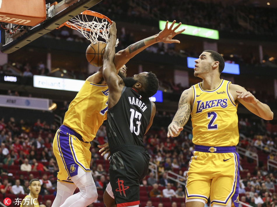 [常规赛]火箭126-111湖人 哈登爆砍50分三双