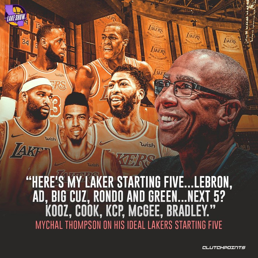 汤爹预测湖人新赛季首发！老詹隆指导谁是控卫？