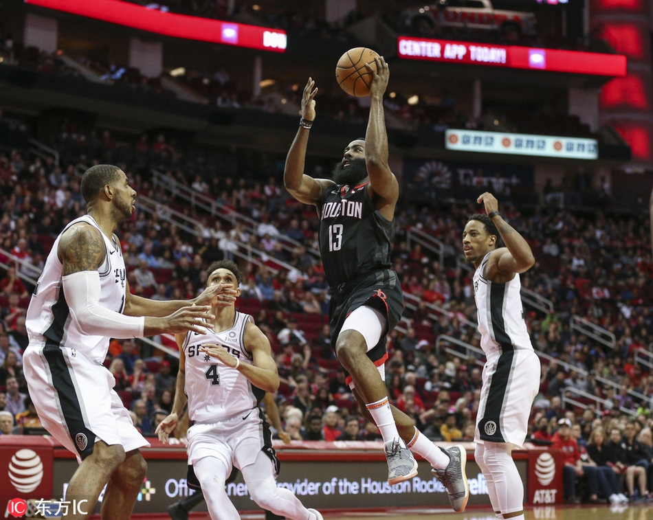 [常规赛]火箭108-101马刺