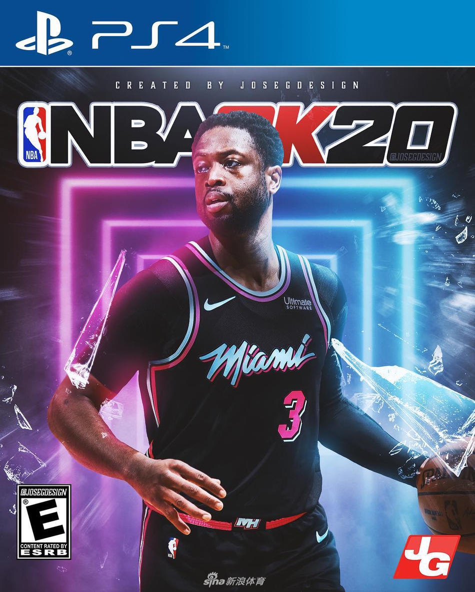 设计大神制作NBA 2K20炫图！詹姆斯杜兰特谁当封面人物？