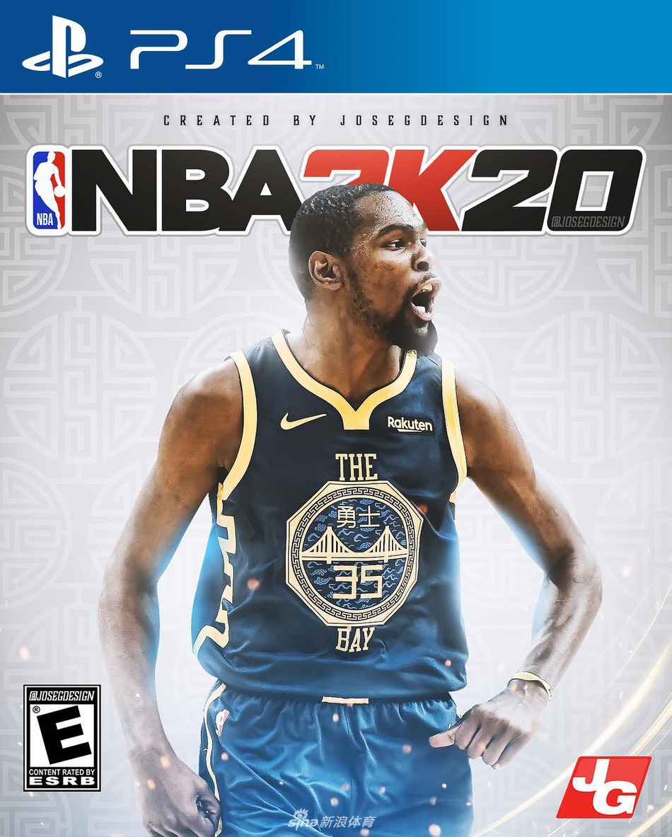 设计大神制作NBA 2K20炫图！詹姆斯杜兰特谁当封面人物？