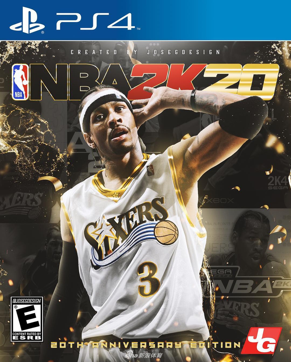 设计大神制作NBA 2K20炫图！詹姆斯杜兰特谁当封面人物？