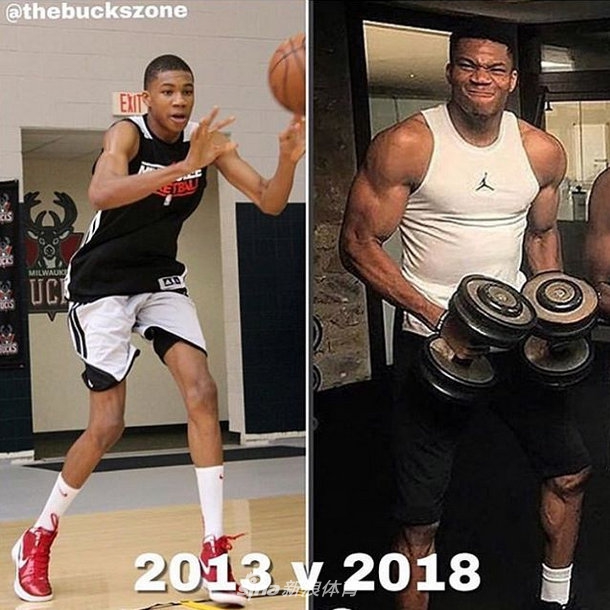 字母哥增重51磅肌肉 看了他“肌肉进化论”不得不服