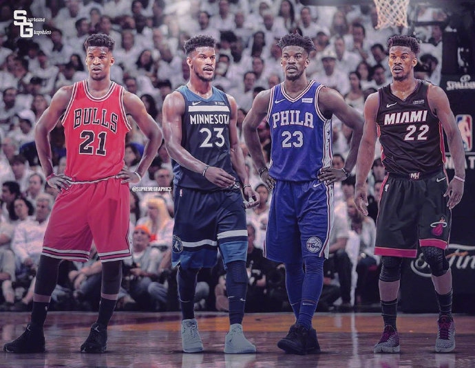 吉米-巴特勒球衣变化史