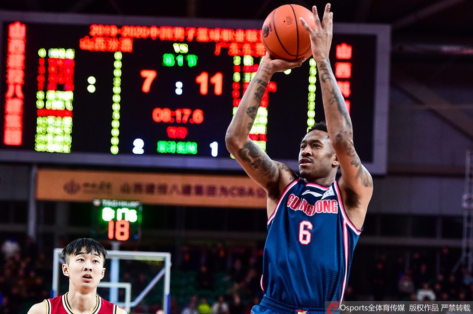 CBA第9轮:山西VS广东